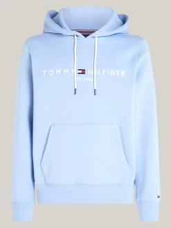 Dresy|Bluzy Dresowe & Z Kapturem*Tommy Hilfiger Bluza Z Kapturem I Wyhaftowanym Logo VESSEL BLUE