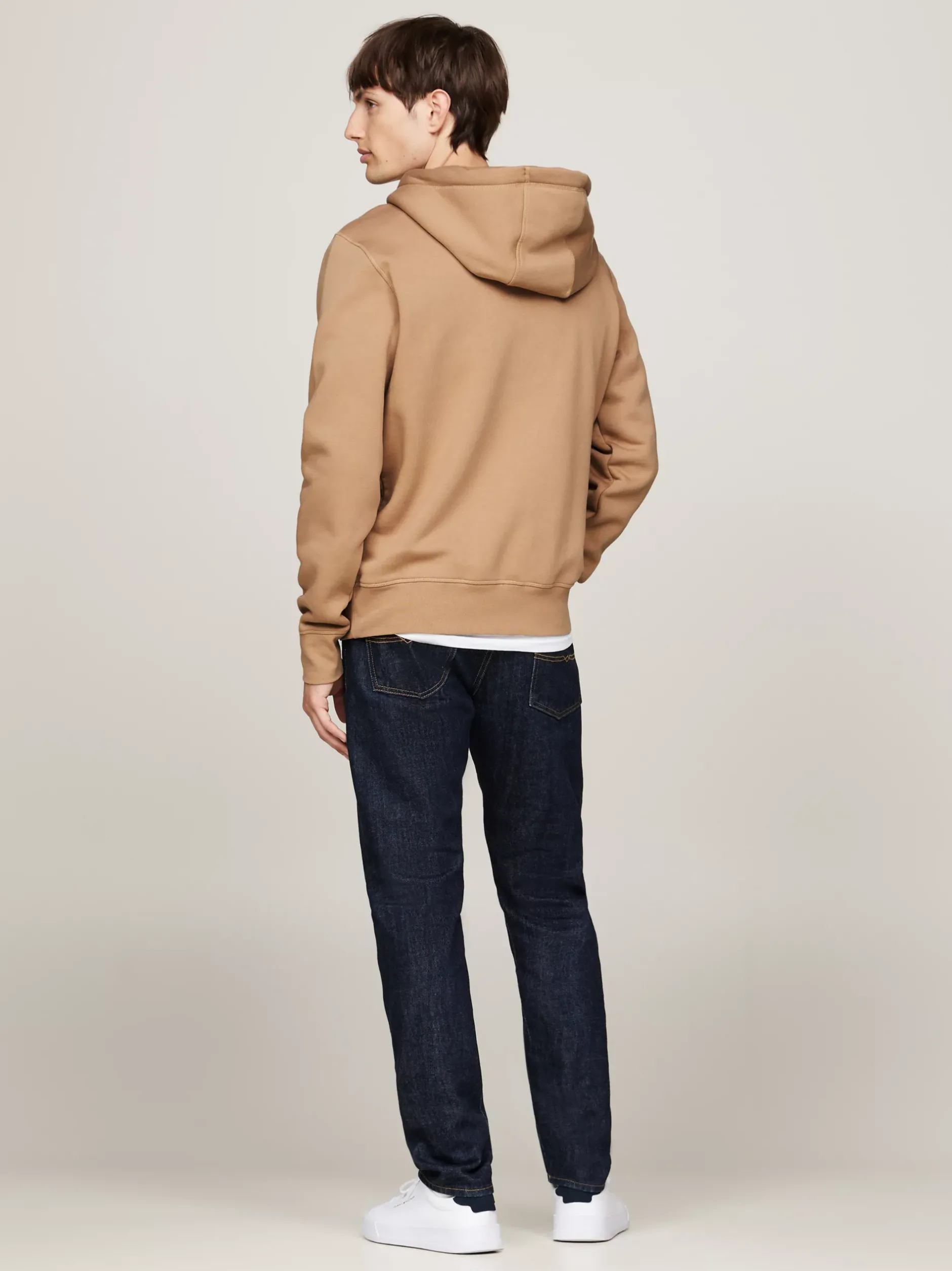 Bluzy Dresowe & Z Kapturem*Tommy Hilfiger Bluza Z Kapturem I Wyhaftowanym Logo SAFARI CANVAS