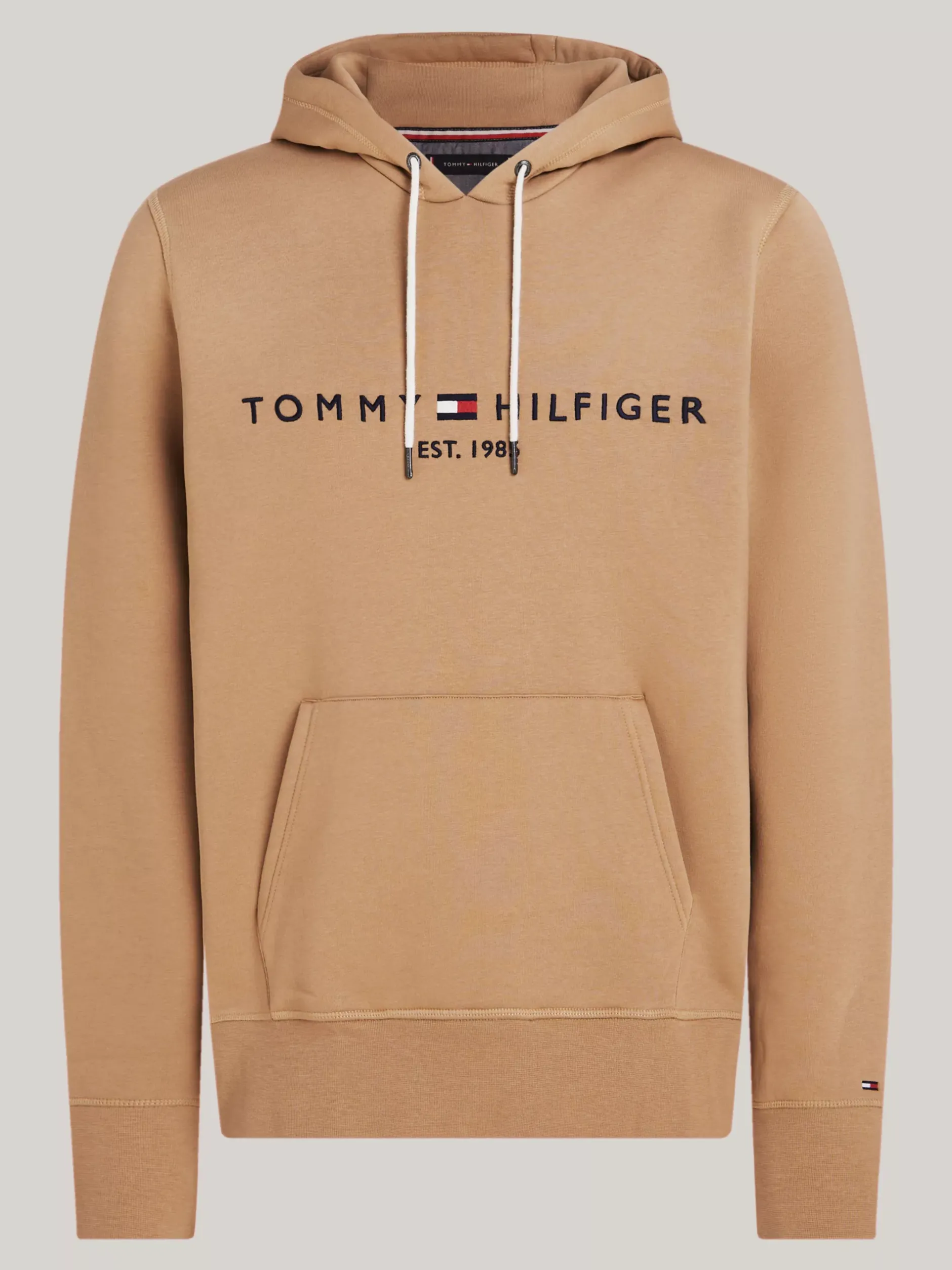 Bluzy Dresowe & Z Kapturem*Tommy Hilfiger Bluza Z Kapturem I Wyhaftowanym Logo SAFARI CANVAS