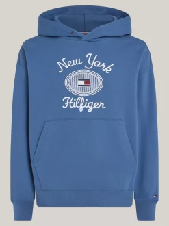 Bluzy Dresowe & Z Kapturem*Tommy Hilfiger Bluza Z Kapturem I Wyhaftowanym Logo AEGEAN SEA