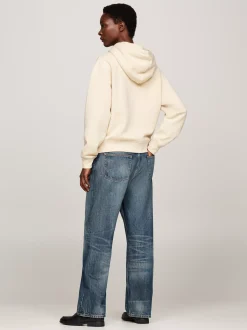 Bluzy Dresowe & Z Kapturem*Tommy Hilfiger Bluza Z Kapturem I Wyhaftowaną Flagą COUNTRY IVORY