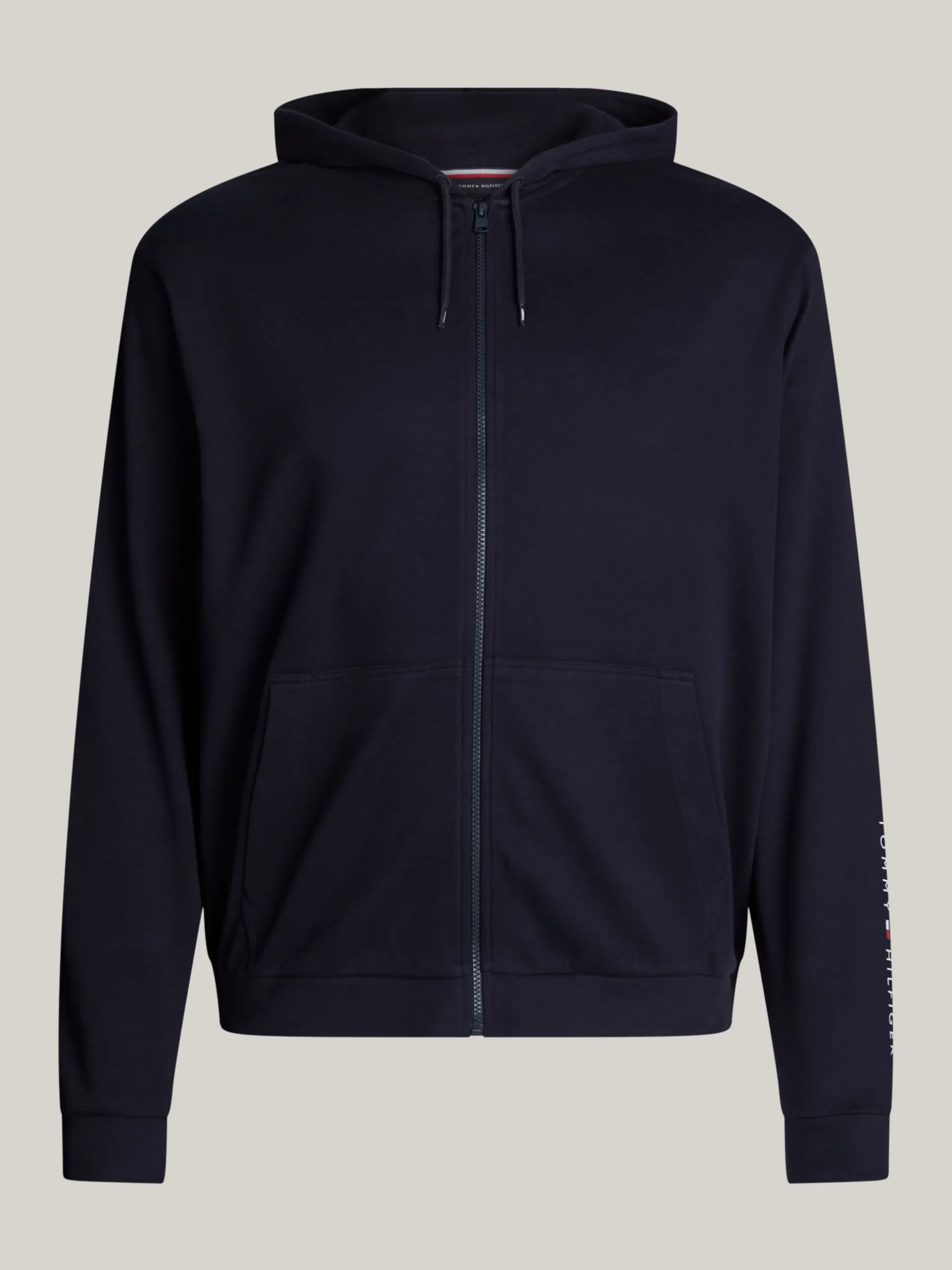 Stroje Domowe*Tommy Hilfiger Bluza Z Kapturem I Zamkiem TH Original Plus DESERT SKY