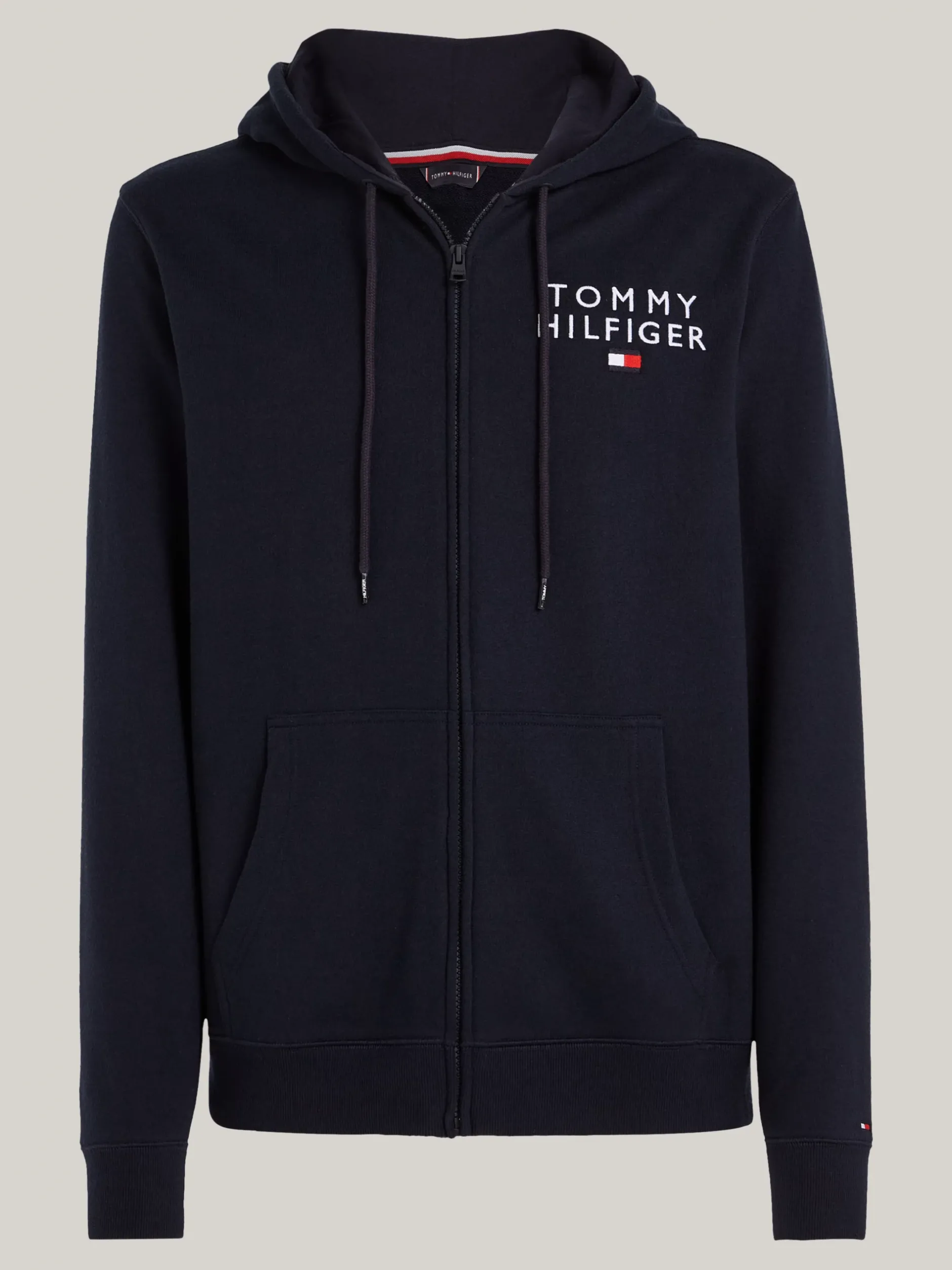 Stroje Domowe*Tommy Hilfiger Bluza Z Kapturem Lounge TH Original Z Logo DESERT SKY