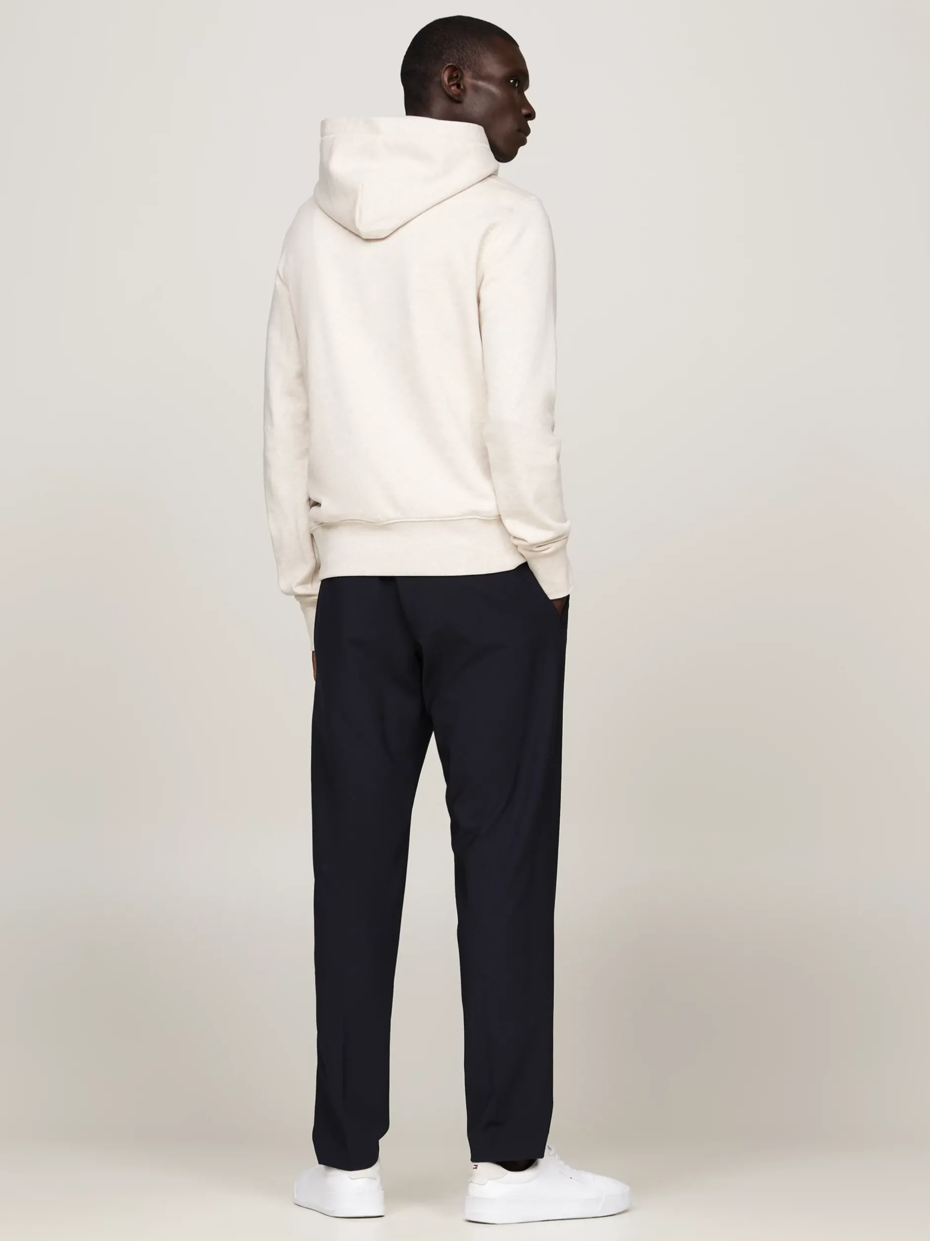 Bluzy Dresowe & Z Kapturem*Tommy Hilfiger Bluza Z Kapturem O Regularnym Kroju HEATHERED OATMILK