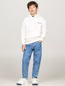 Bluzy Dresowe I Z Kapturem|Bluzy Dresowe I Z Kapturem*Tommy Hilfiger Bluza Z Kapturem Z Logo Hilfiger Monotype ANCIENT WHITE