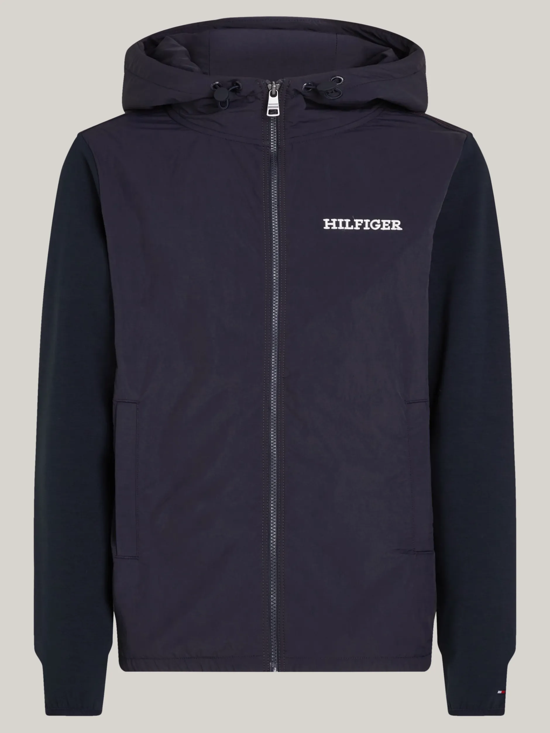 Bluzy Dresowe & Z Kapturem*Tommy Hilfiger Bluza Z Kapturem Z Logo Hilfiger Monotype DESERT SKY