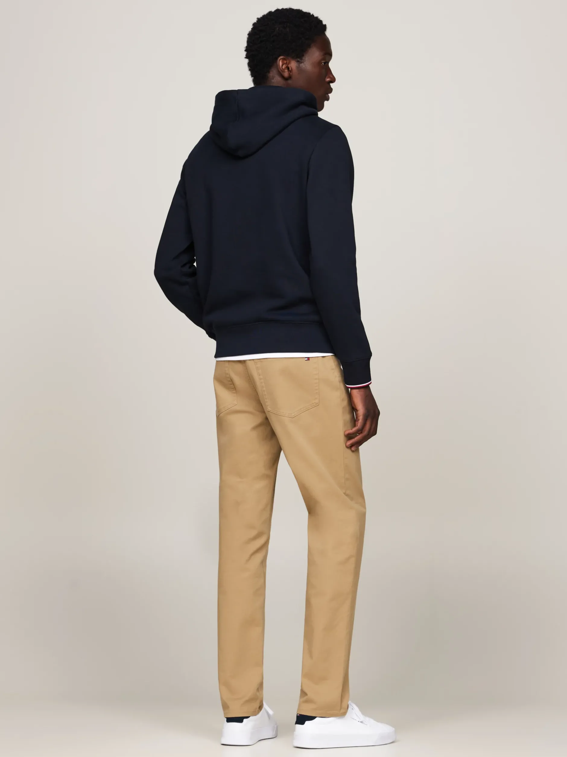 Bluzy Dresowe & Z Kapturem*Tommy Hilfiger Bluza Z Kapturem Z Mankietami Z Tasiemką DESERT SKY