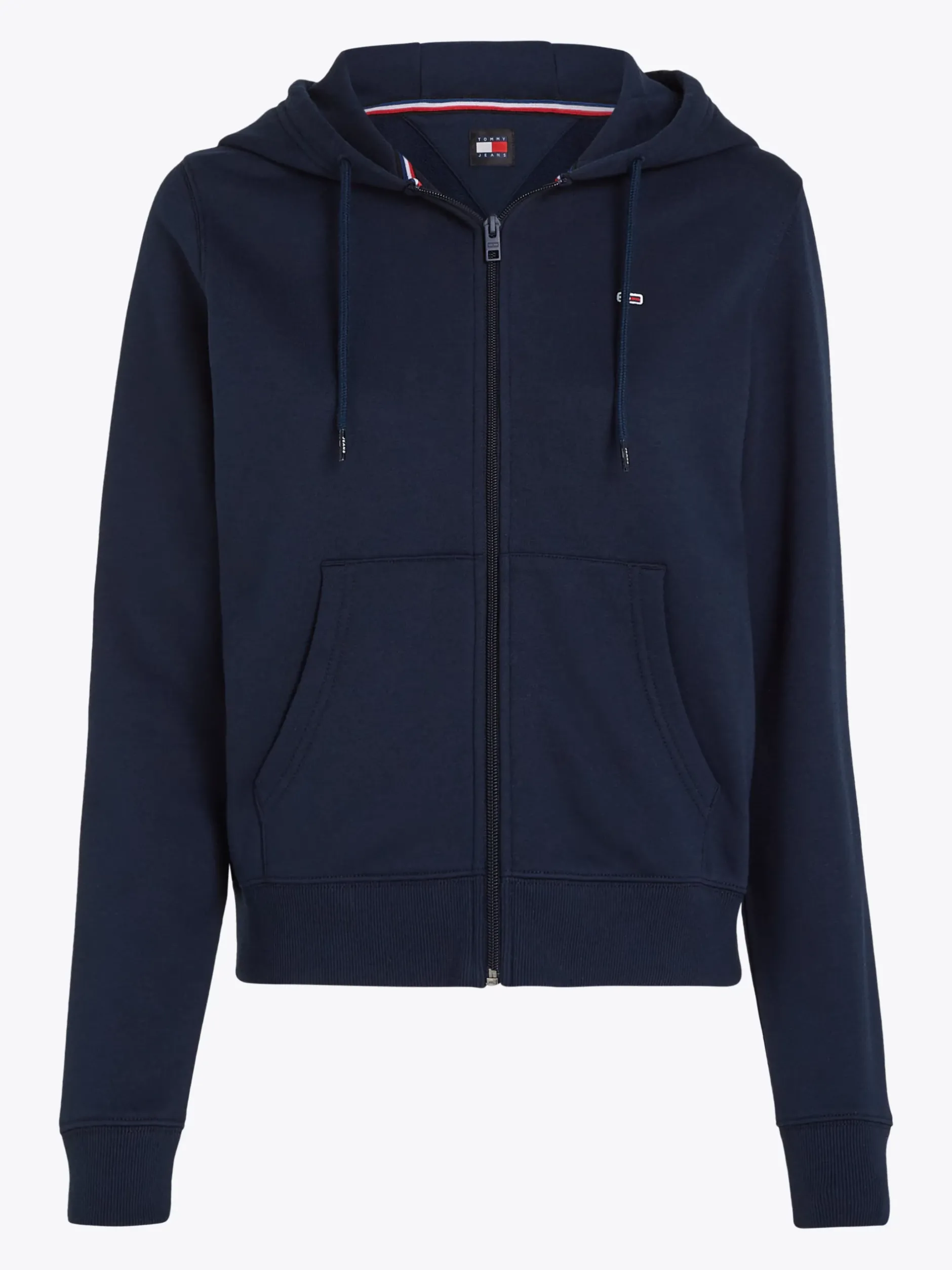 Bluzy Dresowe & Z Kapturem*Tommy Hilfiger Bluza Z Kapturem Z Zapięciem Na Zamek DARK NIGHT NAVY