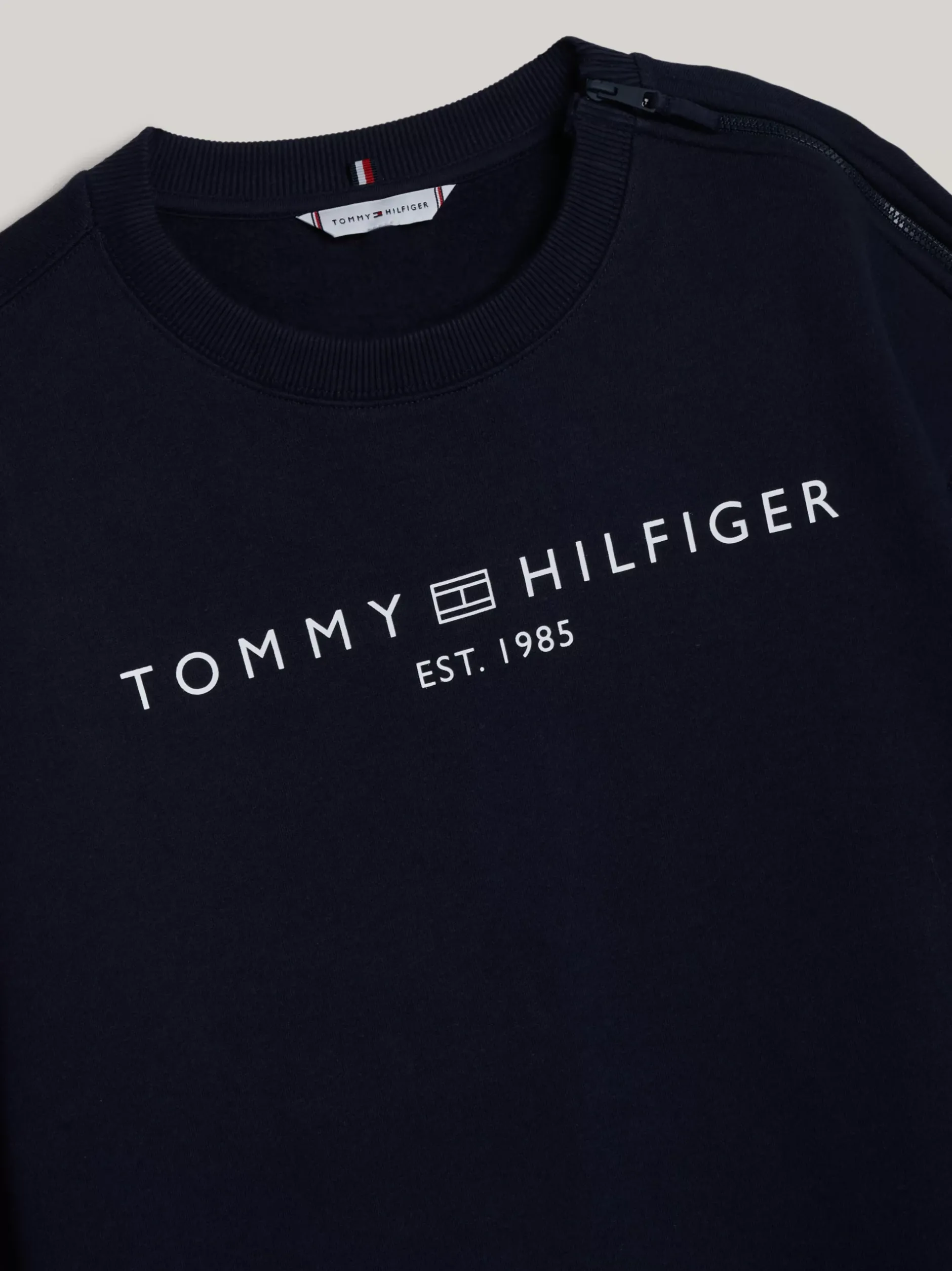 Bluzy Dresowe & Z Kapturem*Tommy Hilfiger Bluza Z Logo Z Kolekcji Adaptive DESERT SKY
