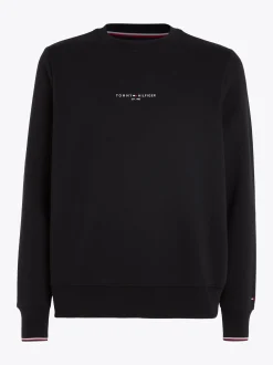 Bluzy Dresowe & Z Kapturem*Tommy Hilfiger Bluza Z Okrągłym Dekoltem BLACK