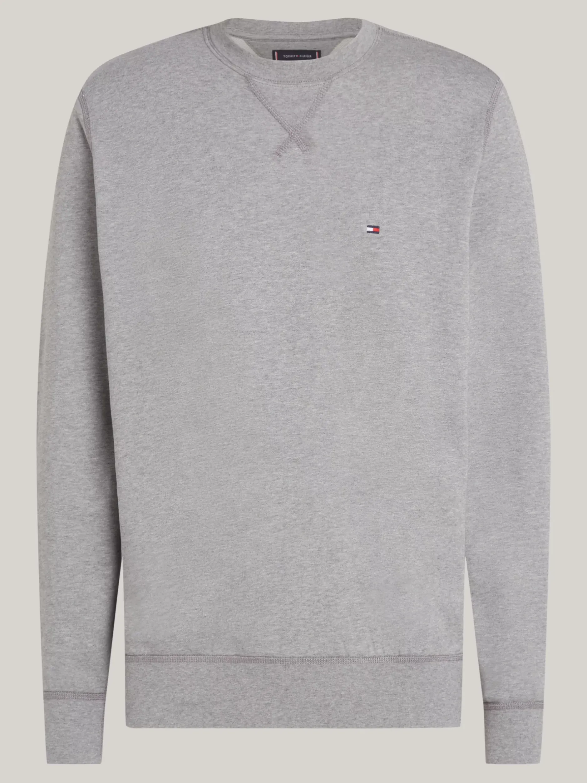 Bluzy Dresowe & Z Kapturem*Tommy Hilfiger Bluza Z Okrągłym Dekoltem MEDIUM GREY HEATHER
