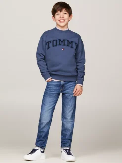 Bluzy Dresowe I Z Kapturem*Tommy Hilfiger Bluza Z Okrągłym Dekoltem I Logo AEGEAN SEA