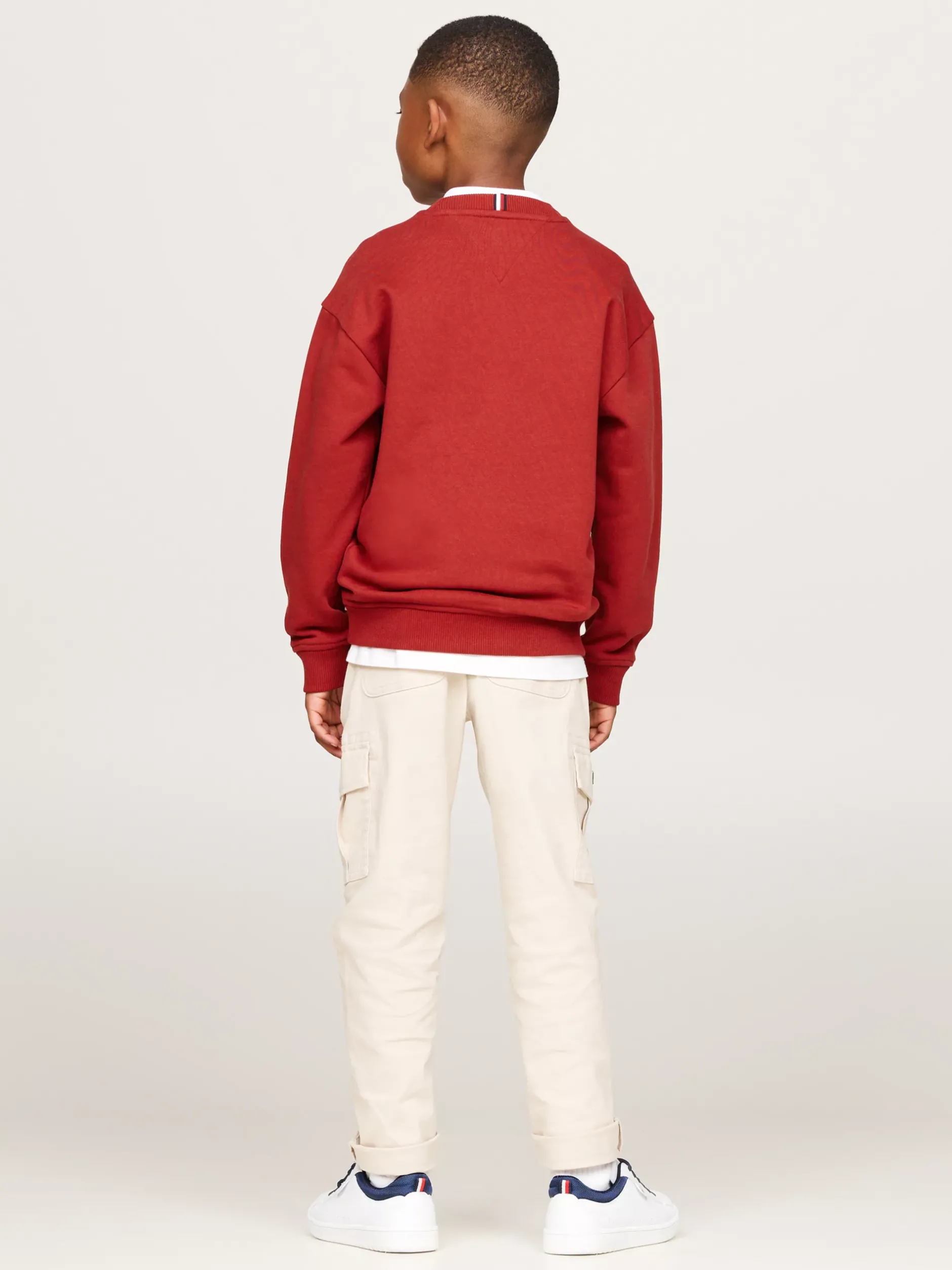 Bluzy Dresowe I Z Kapturem*Tommy Hilfiger Bluza Z Okrągłym Dekoltem I Logo DARK MAGMA