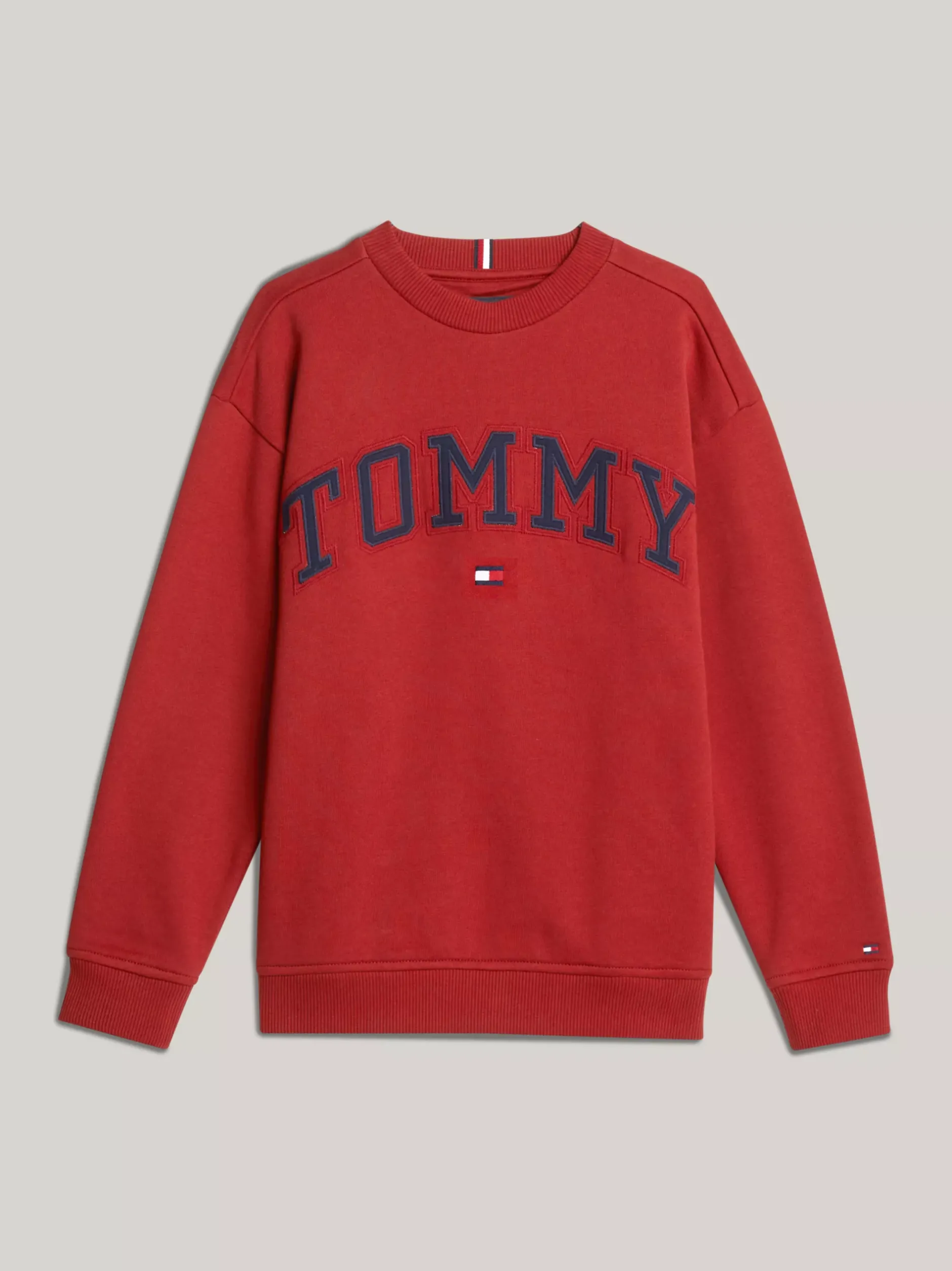 Bluzy Dresowe I Z Kapturem*Tommy Hilfiger Bluza Z Okrągłym Dekoltem I Logo DARK MAGMA