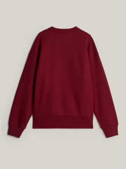 Bluzy Dresowe & Z Kapturem*Tommy Hilfiger Bluza Z Okrągłym Dekoltem I Emblematem ROUGE