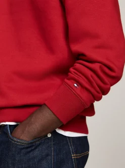 Bluzy Dresowe & Z Kapturem*Tommy Hilfiger Bluza Z Okrągłym Dekoltem Z Logo DARK MAGMA