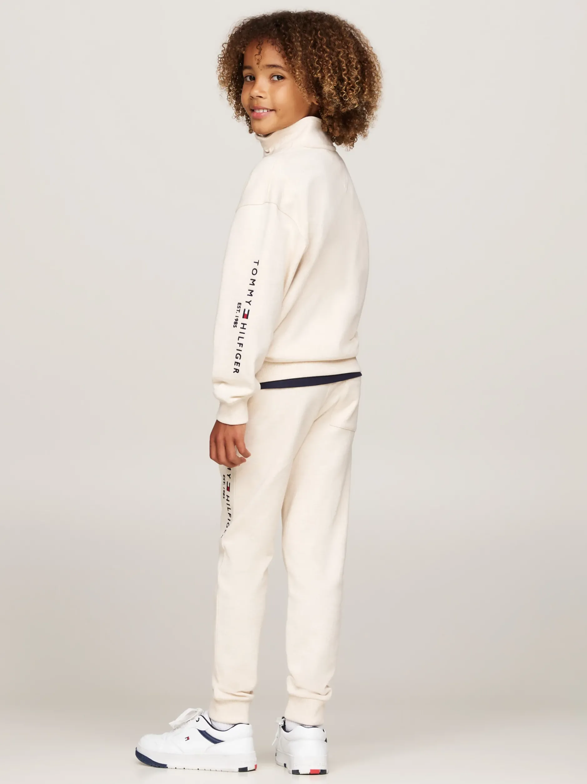 Bluzy Dresowe I Z Kapturem|Bluzy Dresowe I Z Kapturem*Tommy Hilfiger Bluza Z Wysokim Kołnierzem Na Zamek CALICO HEATHER