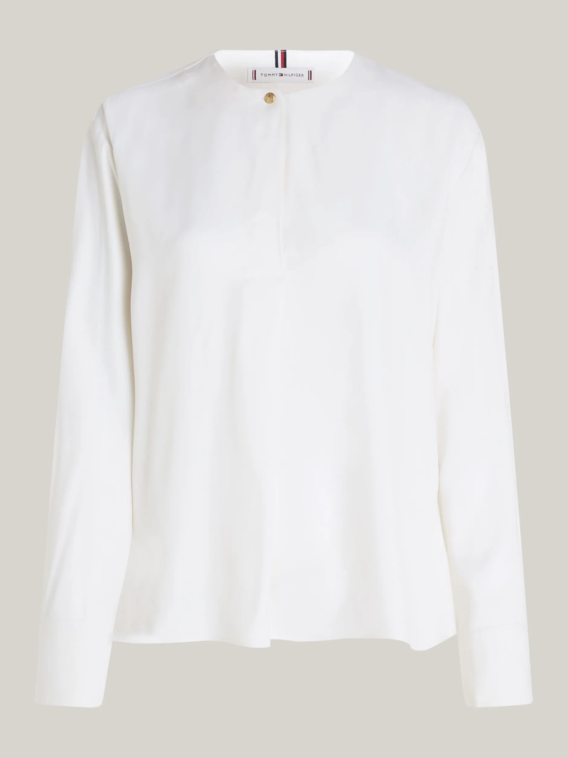 Koszule & Bluzki*Tommy Hilfiger Bluzka Curve O Luźnym Kroju ANCIENT WHITE