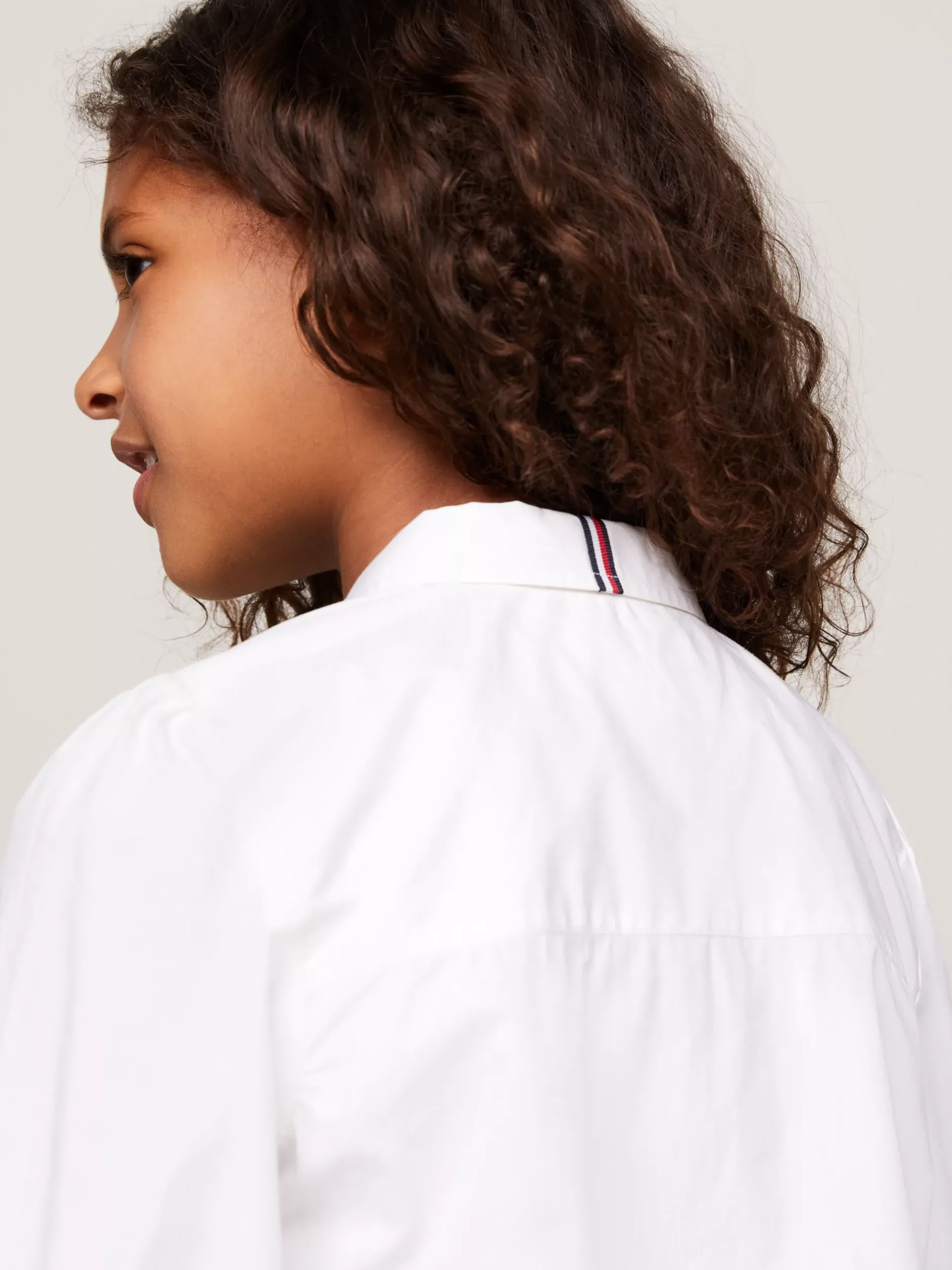 Topy I T-Shirty*Tommy Hilfiger Bluzka Essential Z Marszczonymi Rękawami WHITE