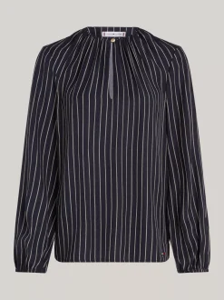 Koszule & Bluzki*Tommy Hilfiger Bluzka Z Nadrukiem Z Motywem Liny ROPE STP/ DESERT SKY