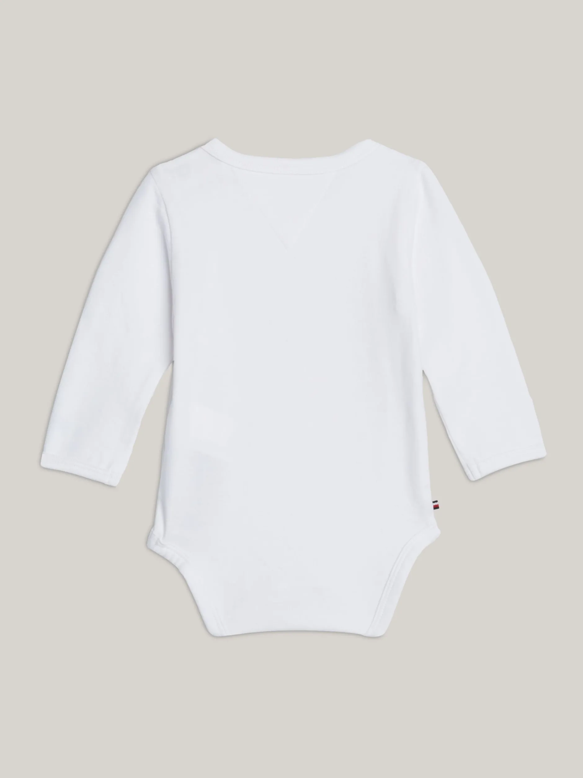 Dziewczynki|Chłopcy*Tommy Hilfiger Body Z Długim Rękawem I Logo Hilfiger Monotype WHITE