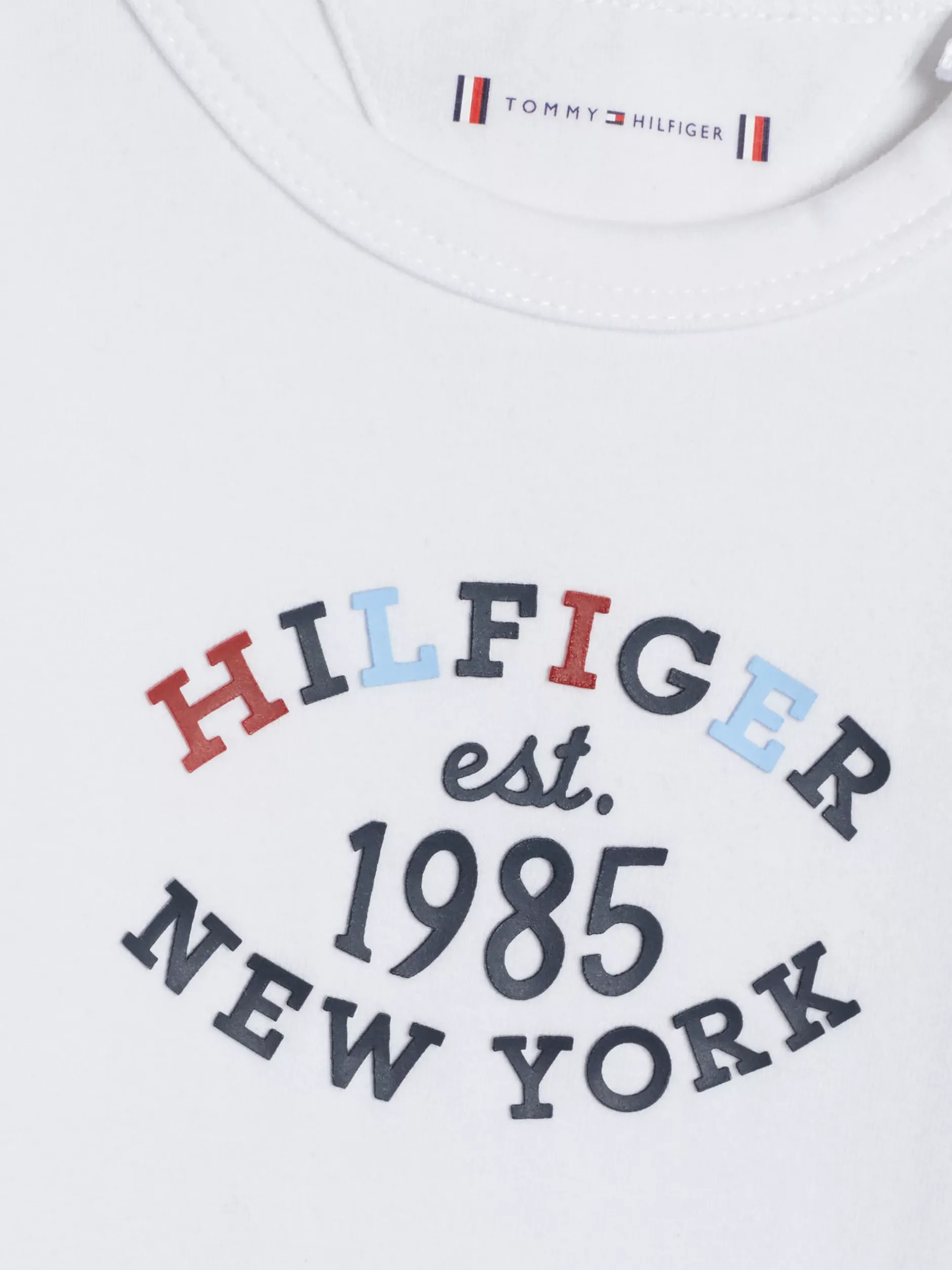 Dziewczynki|Chłopcy*Tommy Hilfiger Body Z Długim Rękawem I Logo Hilfiger Monotype WHITE