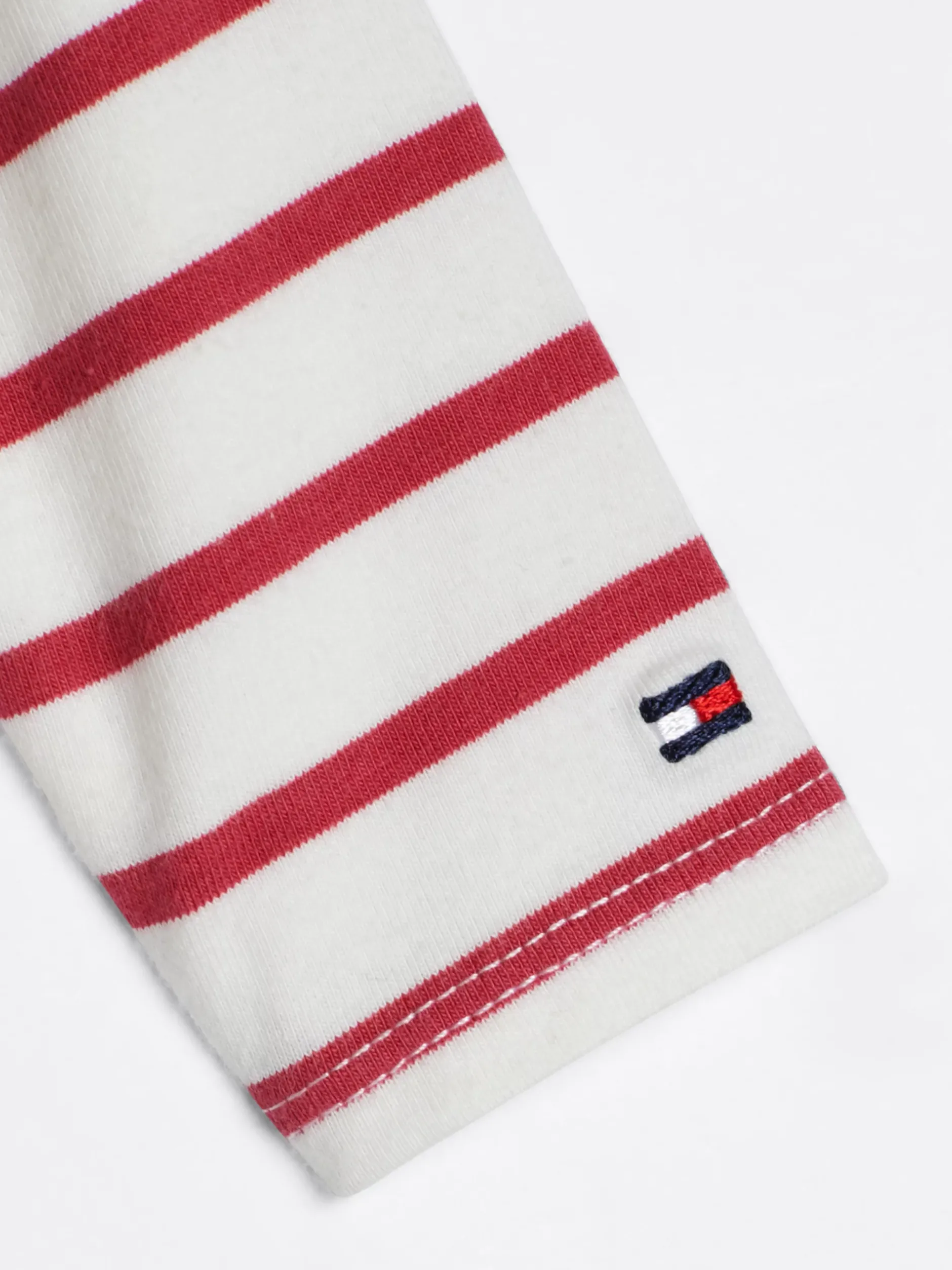 Dziewczynki|Chłopcy*Tommy Hilfiger Body Z Długim Rękawem W Paski Bretońskie HERITAGE PINK
