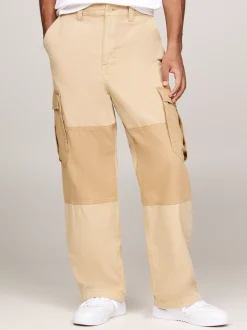 Spodnie*Tommy Hilfiger Bojówki Aiden O Obszernym Kroju GENTLE GOLD