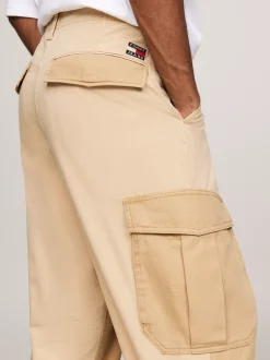 Spodnie*Tommy Hilfiger Bojówki Aiden O Obszernym Kroju GENTLE GOLD