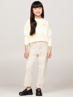 Spodnie, Szorty I Spódnice*Tommy Hilfiger Bojówki O Luźnym Kroju CLASSIC BEIGE