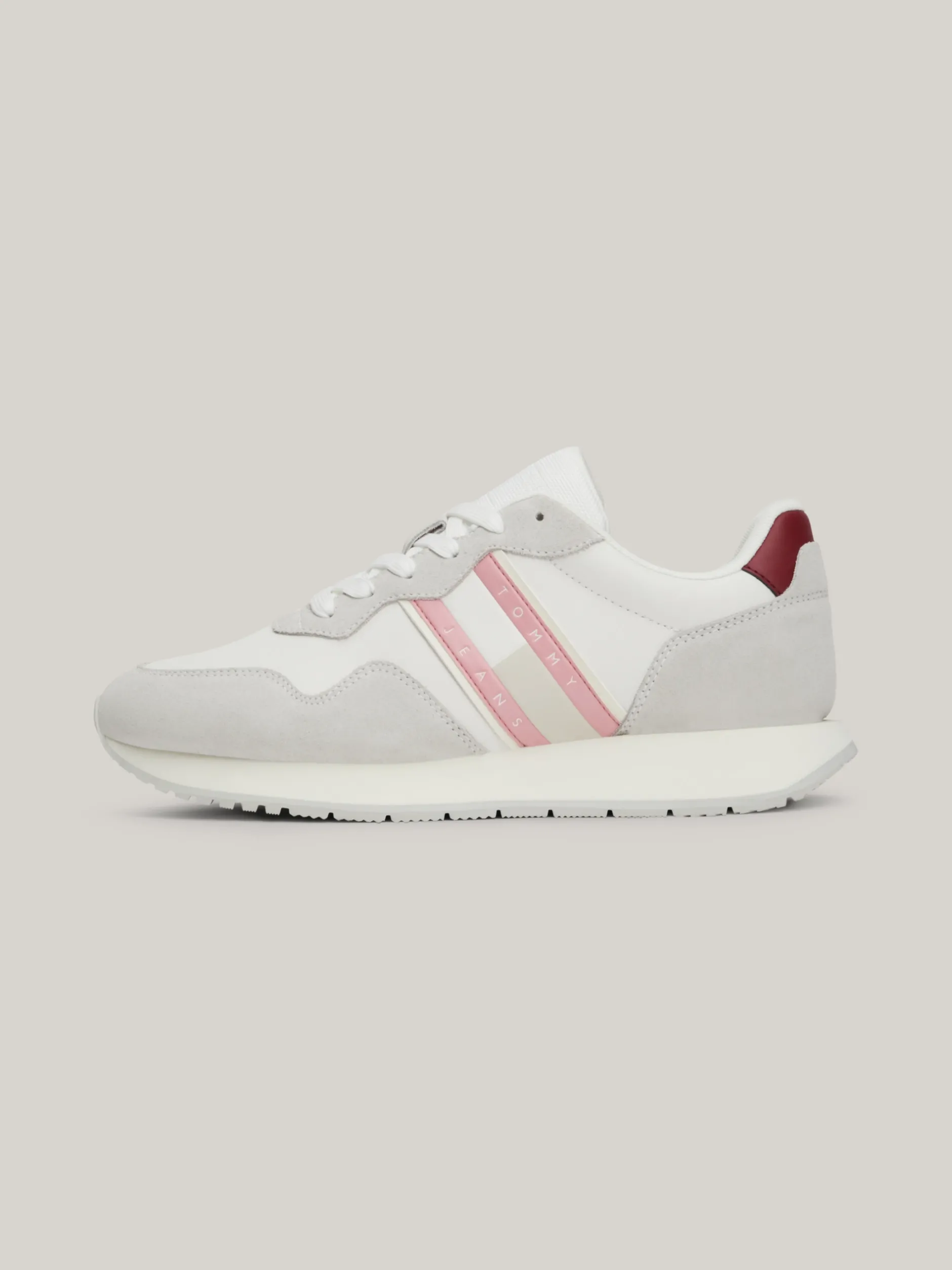 Sneakersy*Tommy Hilfiger Buty Do Biegania O Mieszanej Fakturze STRATUS GREY