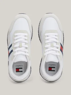 Sneakersy*Tommy Hilfiger Buty Do Biegania O Mieszanej Fakturze WHITE