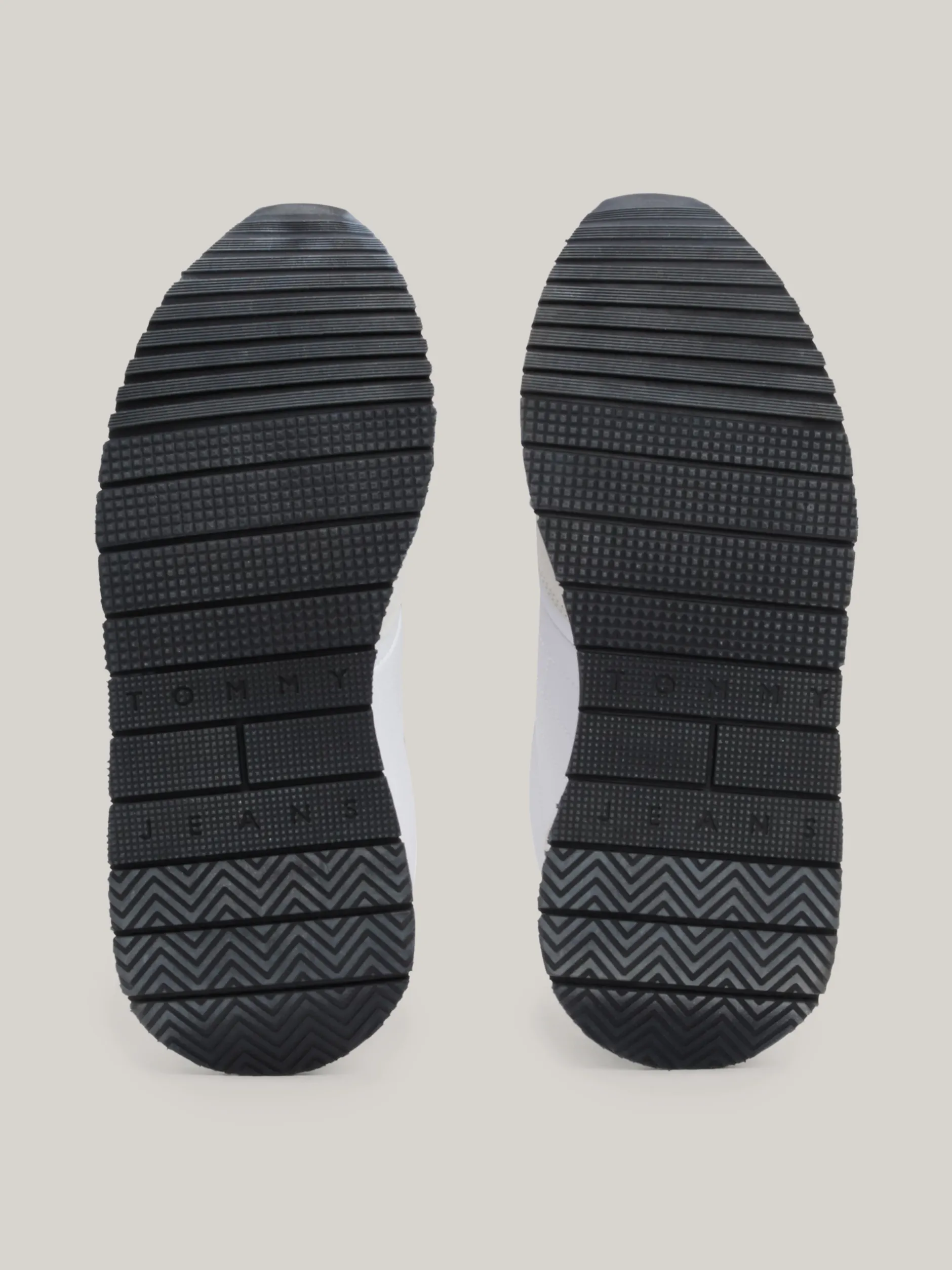 Sneakersy*Tommy Hilfiger Buty Do Biegania O Mieszanej Fakturze WHITE