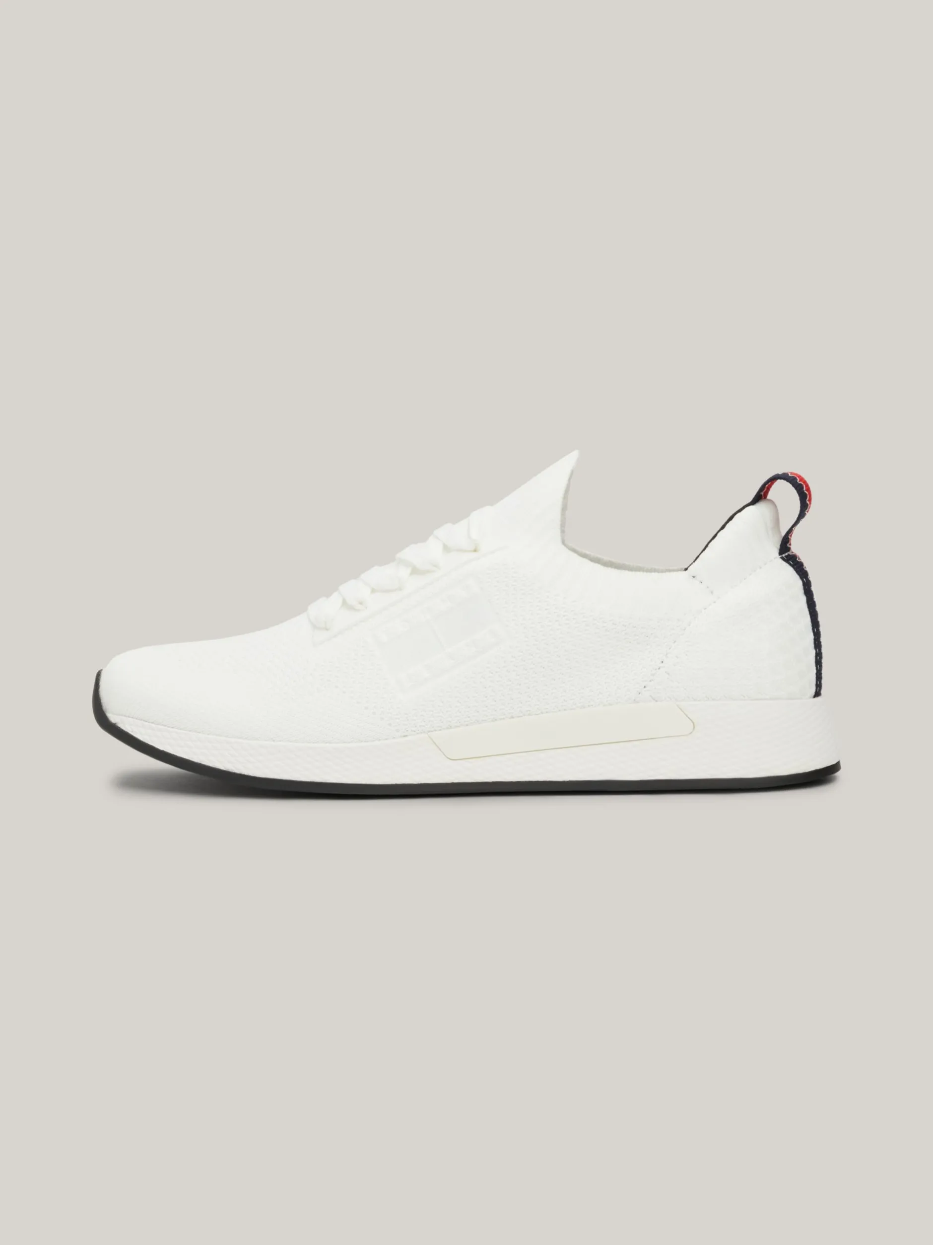White Trainers|Sneakersy*Tommy Hilfiger Buty Do Biegania Z Dzianinową Cholewką ECRU