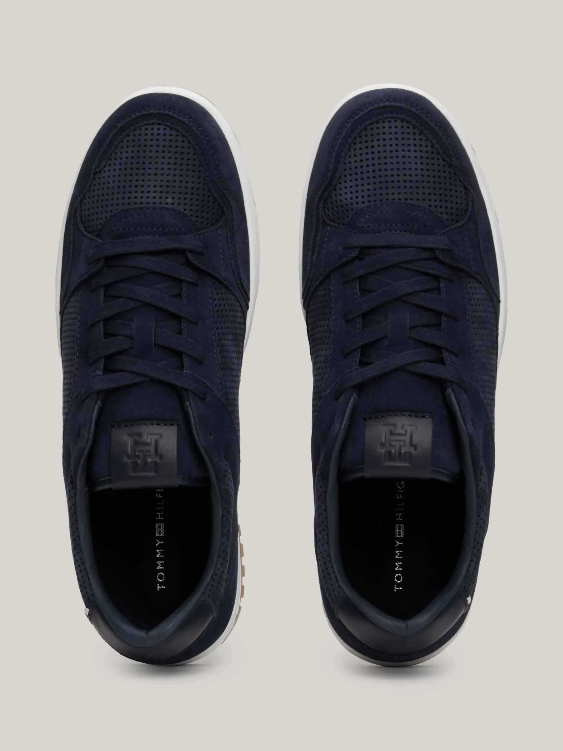 Sneakersy*Tommy Hilfiger Buty Do Koszykówki Z Nubuku DESERT SKY