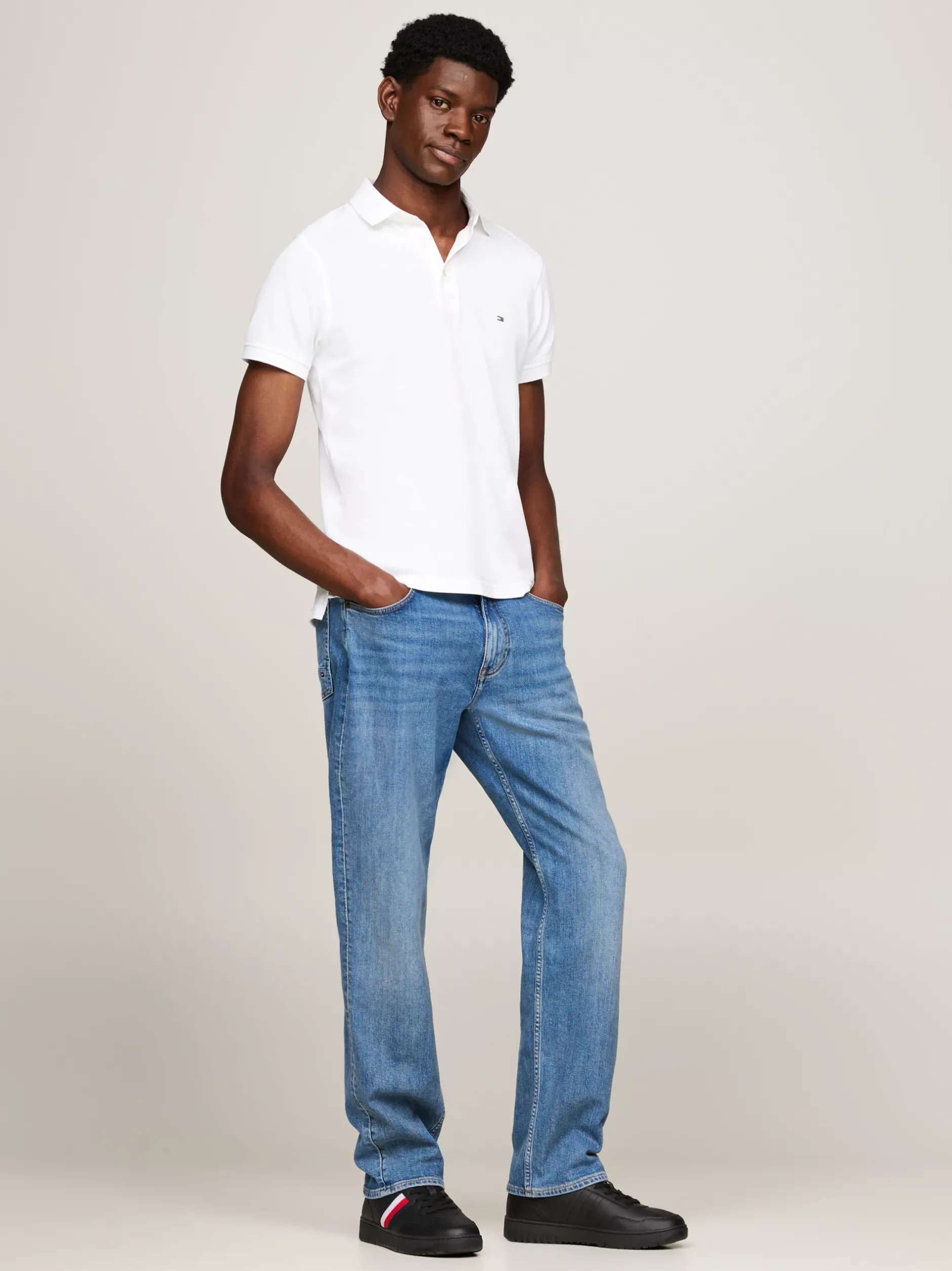 Sneakersy*Tommy Hilfiger Buty Do Koszykówki Z Sygnowaną Taśmą BLACK