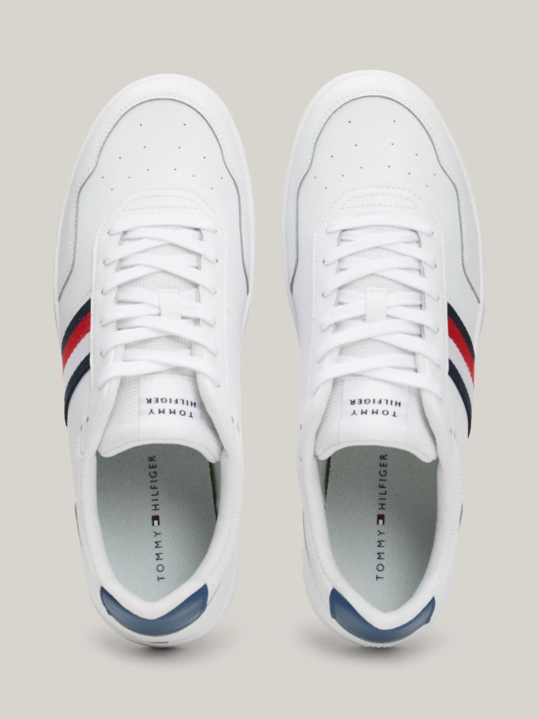 White Trainers|Sneakersy*Tommy Hilfiger Buty Do Koszykówki Z Sygnowaną Taśmą WHITE