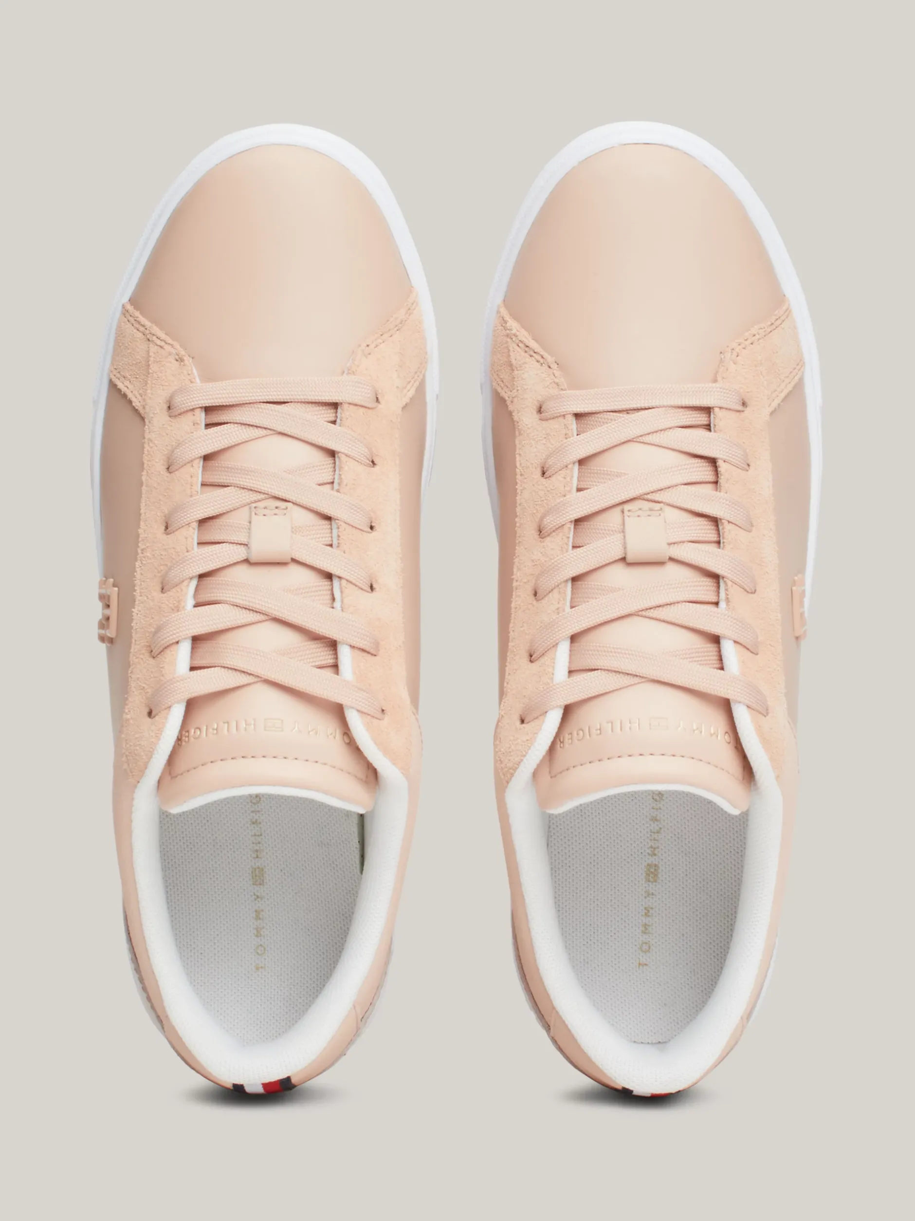 Sneakersy*Tommy Hilfiger Buty Sportowe Casual Chic Na Platformie PINK BLOOM