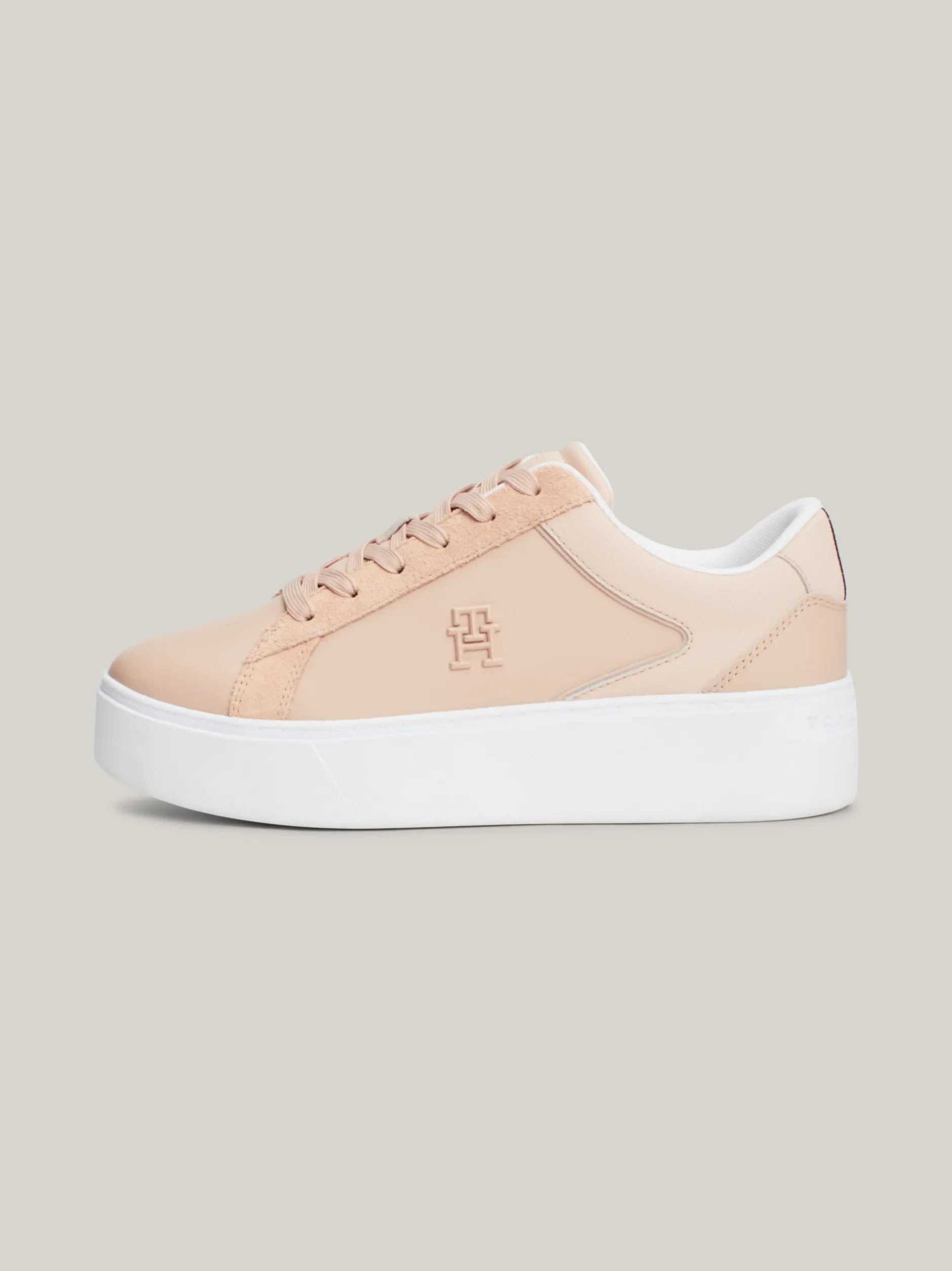 Sneakersy*Tommy Hilfiger Buty Sportowe Casual Chic Na Platformie PINK BLOOM