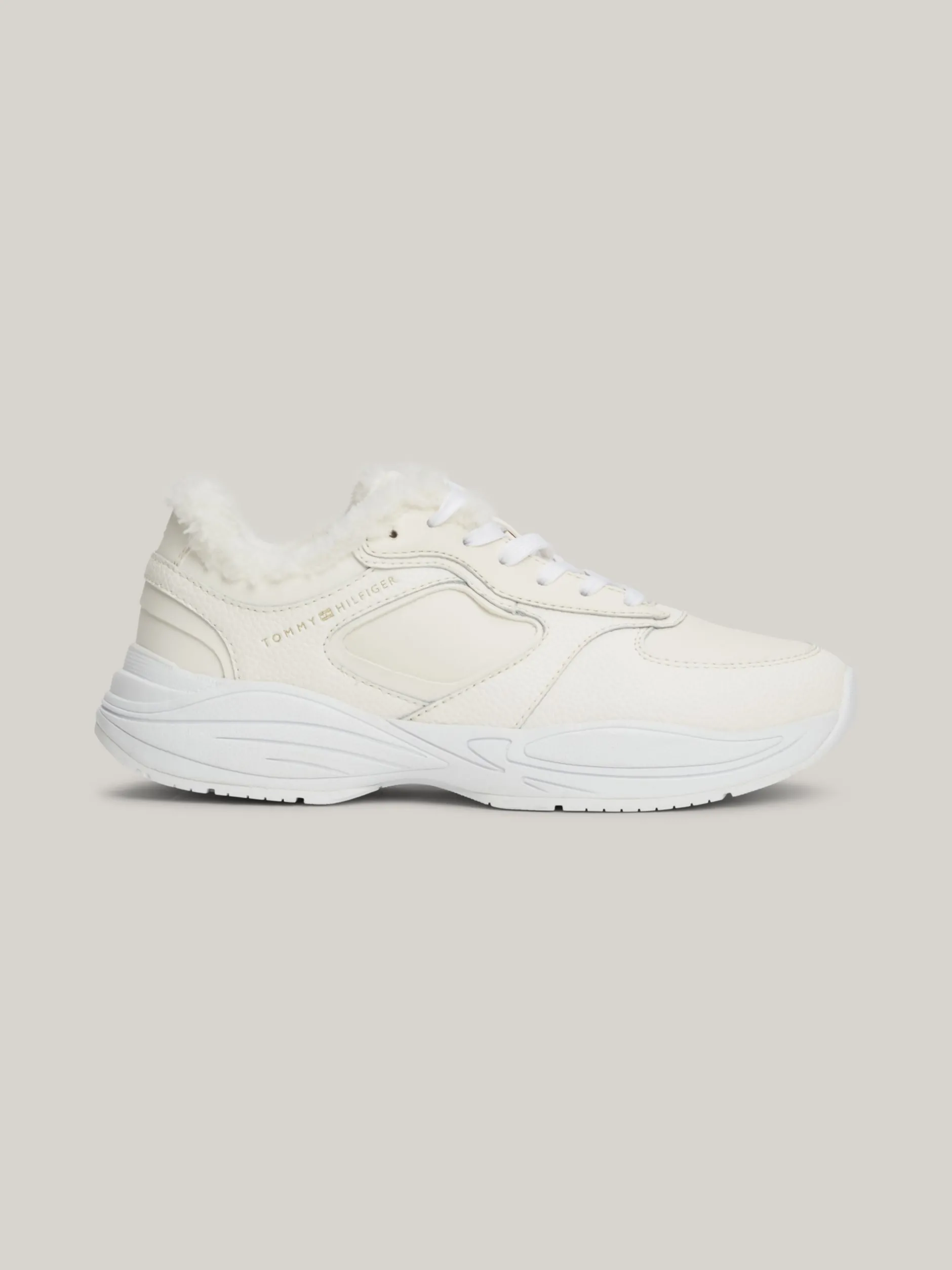 Sneakersy*Tommy Hilfiger Buty Sportowe Do Biegania Na Grubej Podeszwie ANCIENT WHITE