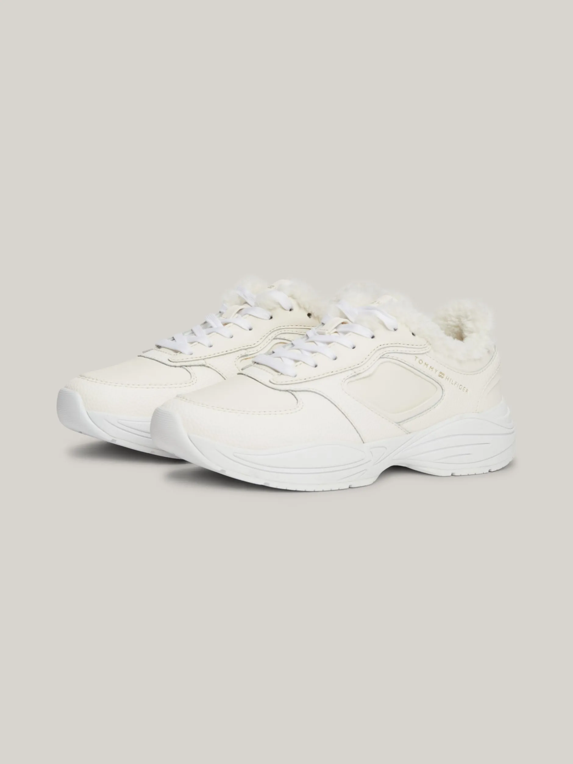 Sneakersy*Tommy Hilfiger Buty Sportowe Do Biegania Na Grubej Podeszwie ANCIENT WHITE