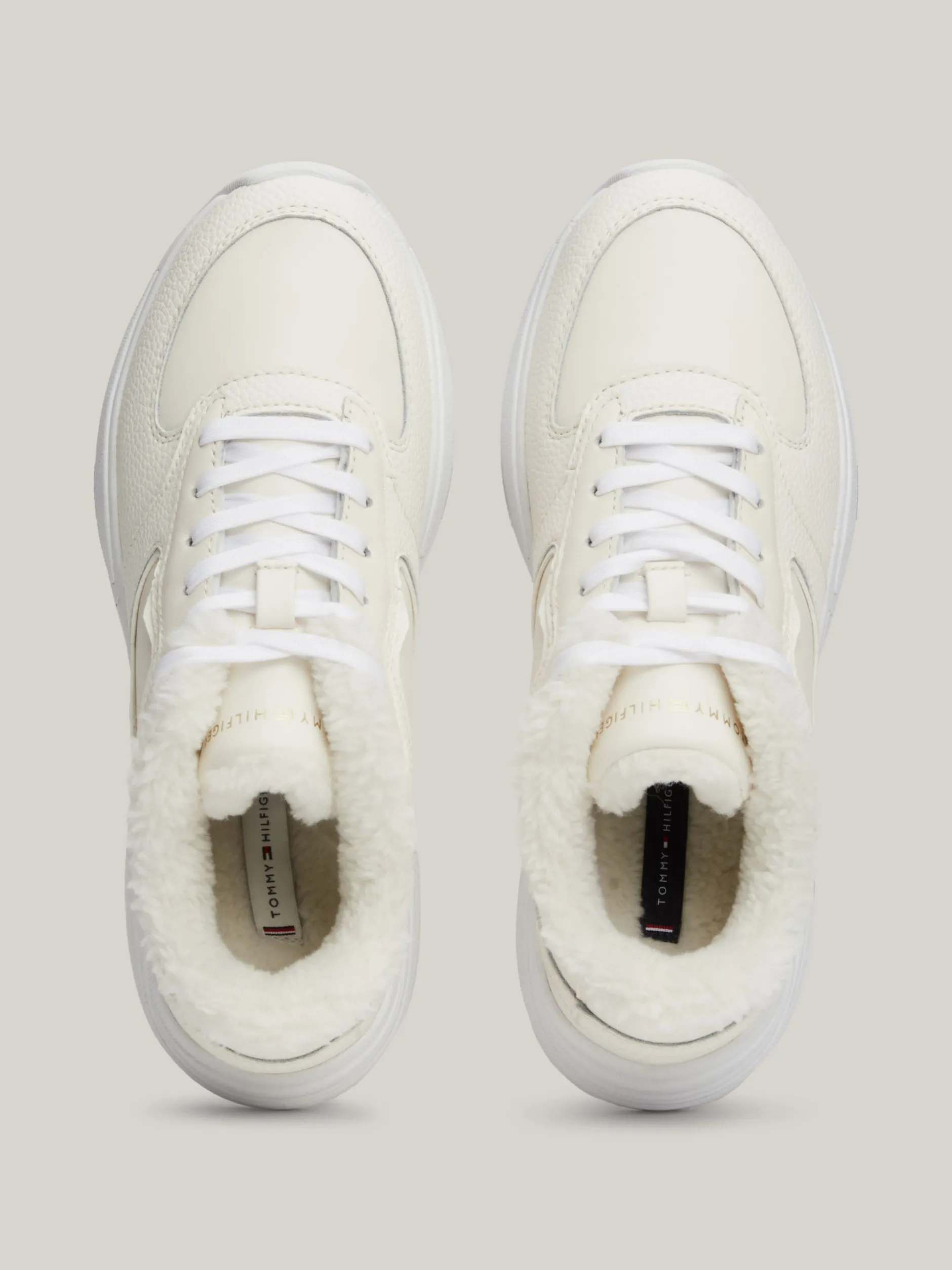 Sneakersy*Tommy Hilfiger Buty Sportowe Do Biegania Na Grubej Podeszwie ANCIENT WHITE