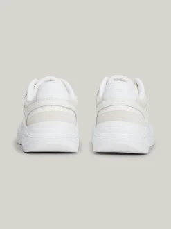 Sneakersy*Tommy Hilfiger Buty Sportowe Do Biegania O Mieszanej Fakturze WHITE
