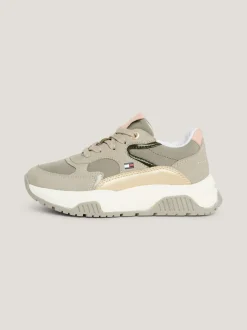 Obuwie I Akcesoria*Tommy Hilfiger Buty Sportowe Na Grubej Podeszwie Z Protektorem GREY/MILITARY GREEN