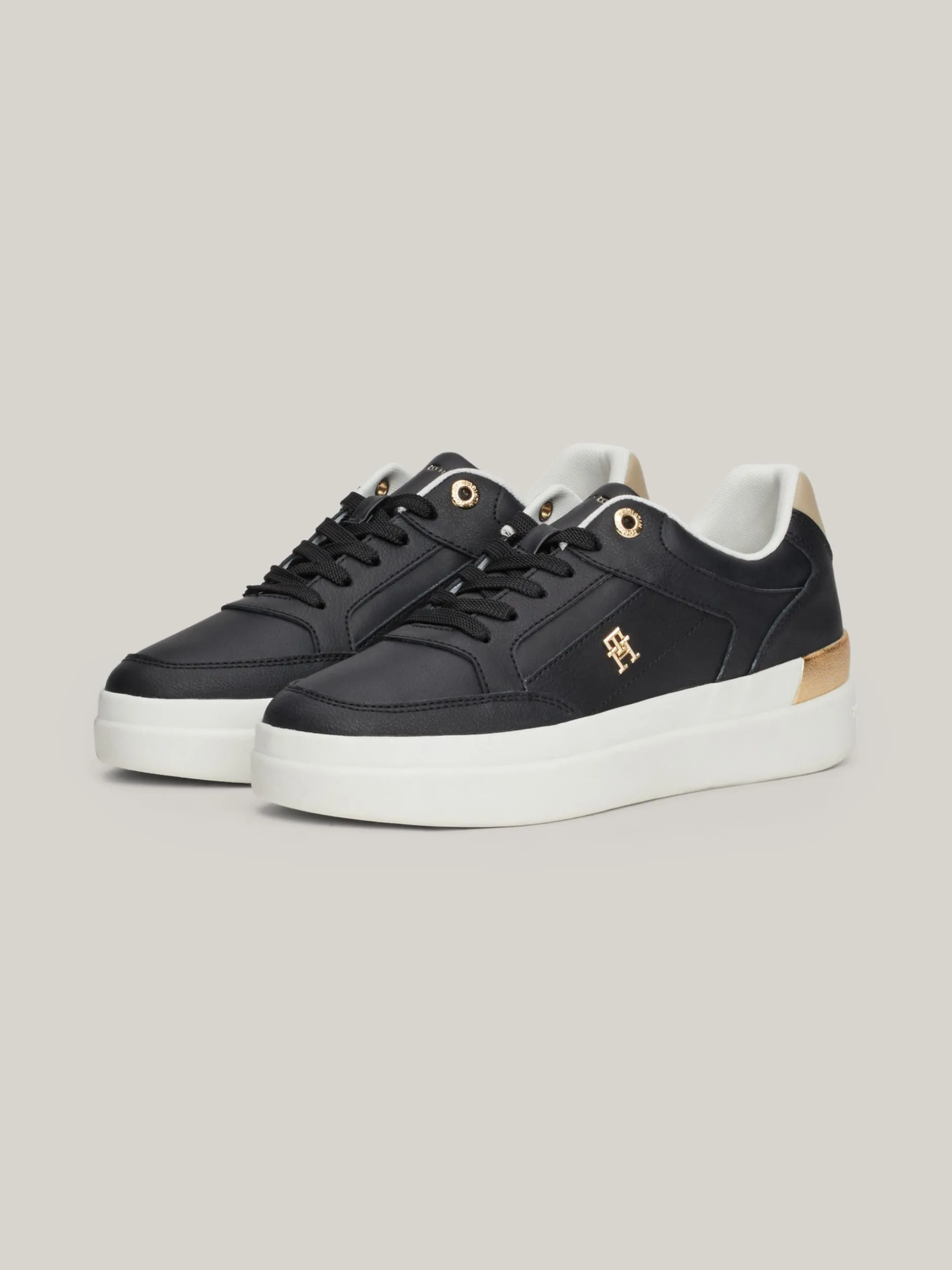 Sneakersy*Tommy Hilfiger Buty Sportowe Na Grubej Podeszwie BLACK