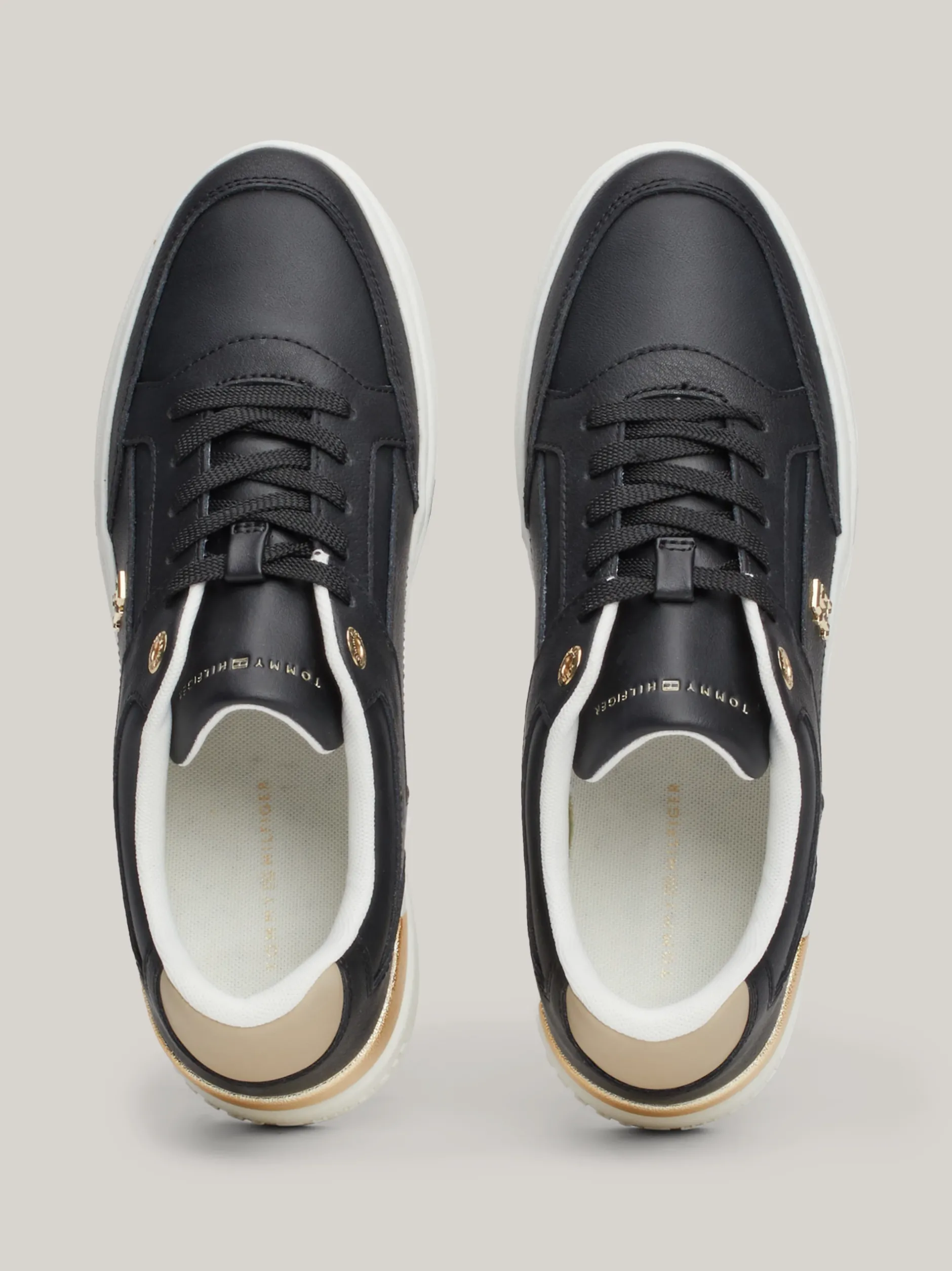 Sneakersy*Tommy Hilfiger Buty Sportowe Na Grubej Podeszwie BLACK