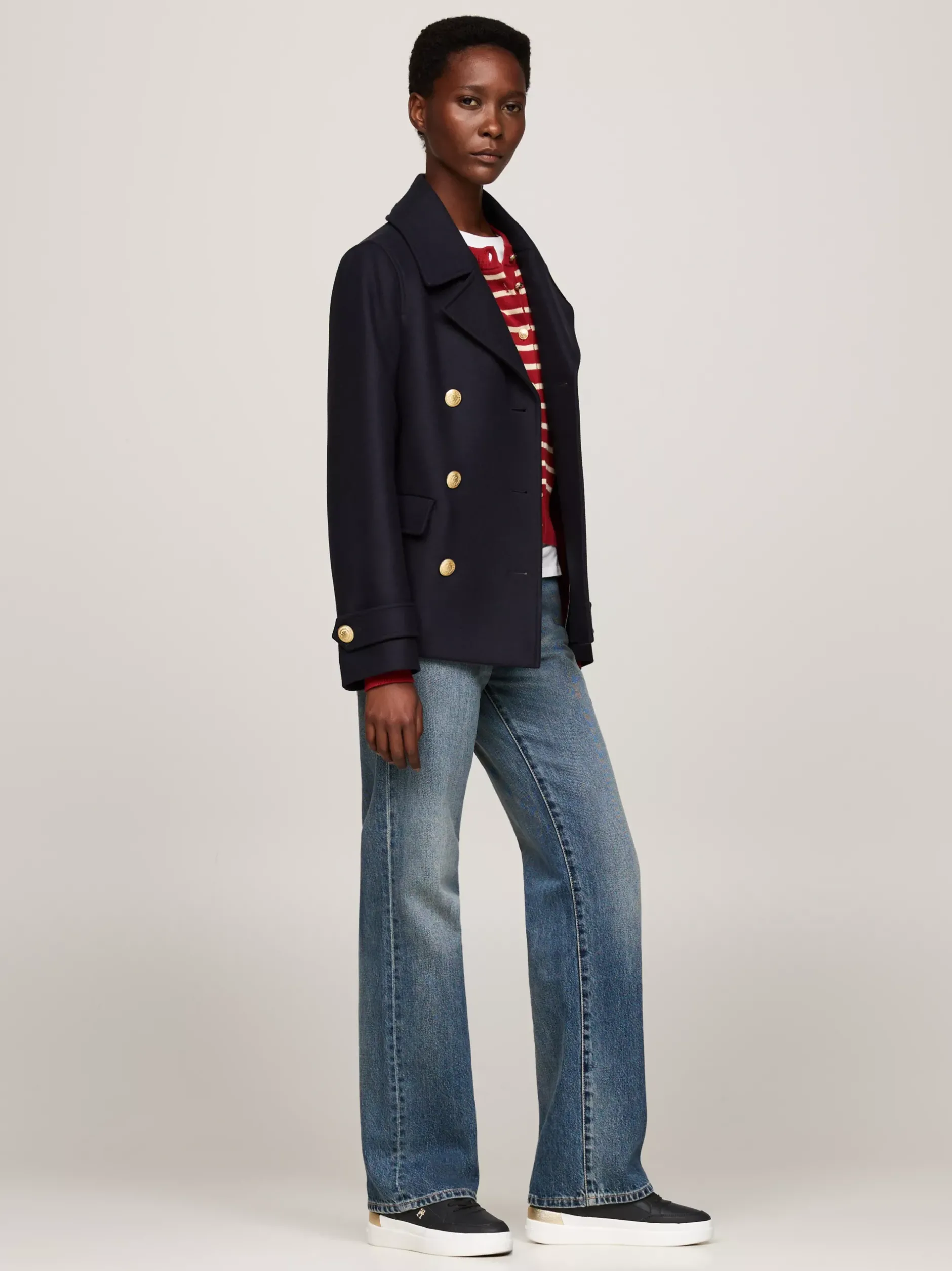 Sneakersy*Tommy Hilfiger Buty Sportowe Na Grubej Podeszwie BLACK