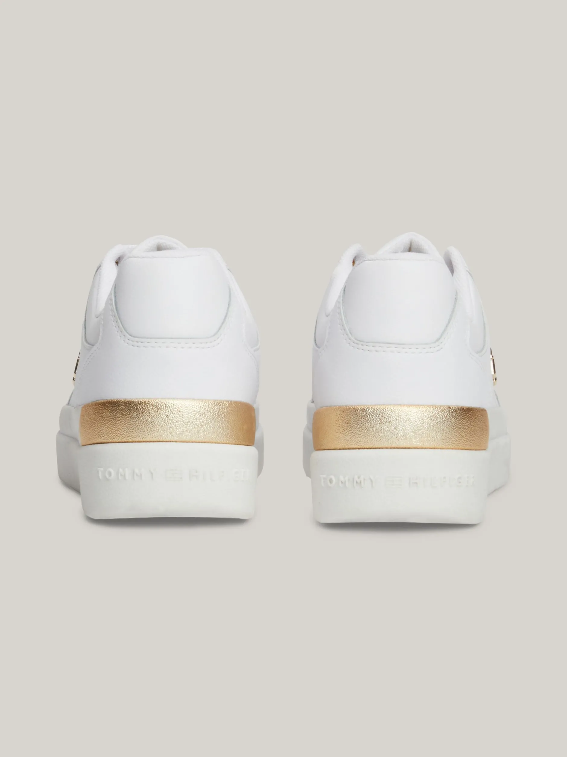 Sneakersy*Tommy Hilfiger Buty Sportowe Na Grubej Podeszwie WHITE