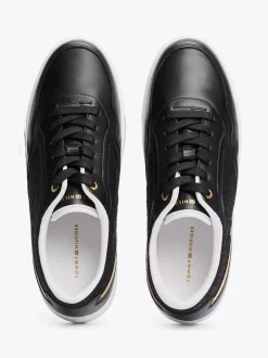Sneakersy*Tommy Hilfiger Buty Sportowe Na Platformie Z Monogramem TH BLACK