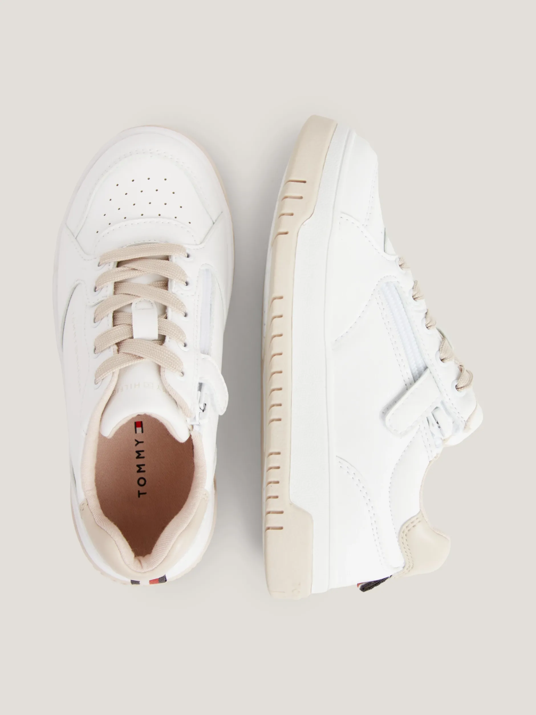 Obuwie I Akcesoria*Tommy Hilfiger Buty Sportowe Na Podeszwie Z Płytkim Protektorem OFF WHITE/BEIGE